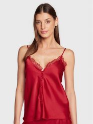 Etam Koszulka piżamowa Ombrelle 6531095 Czerwony Regular Fit. Czerwone koszule nocne Etam, l, bez wzorów, z syntetyku, bez ramiączek. Za 119.99 zł.