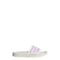 Klapki Adilette Shower. Białe klapki Adidas, bez wzorów, bez obcasa. Za 109.00 zł.