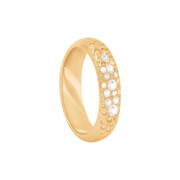 Pierścionek Sparkling 2 pozłacany. Pierścionki Lilou, z cyrkonią, pozłacane. Za 189.00 zł.