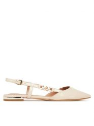 Guess Baleriny FLTFR2 PAF05 Écru. Baleriny Guess, z aplikacjami, ze skóry, bez obcasa. Za 279.99 zł.