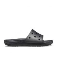 Crocs Klapki "Classic" w kolorze czarnym rozmiar: 46/47. Czarne klapki Crocs, bez wzorów, z otwartym noskiem, bez obcasa. Za 85.95 zł.