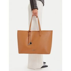 Torebka Nine West. Brązowe shopper Nine West, bez wzorów, bez dodatków. Za 279.99 zł.