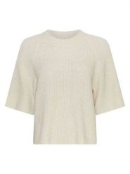 MOSS COPENHAGEN Sweter "Milania" w kolorze kremowym rozmiar: XS/S. Brązowe swetry Moss Copenhagen, s, bez wzorów, z poliamidu, bez ramiączek. Za 139.87 zł.