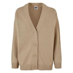 Oversizowy kardigan damski Urban Classics. Brązowe kardigany Urban Classics, xl, bez wzorów, z bawełny. Za 200.00 zł.