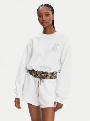 Just Cavalli Bluza 78PAIE01 Biały Regular Fit. Białe bluzy Just Cavalli, xs, bez wzorów, z bawełny, bez kaptura. Za 689.99 zł.