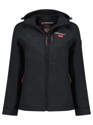 Geographical Norway Kurtka softshellowa "Tacer" w kolorze czarnym rozmiar: XXL. Czarne kurtki sportowe Geographical Norway, xxl, bez wzorów, bez kaptura, outdoorowe. Za 175.26 zł.