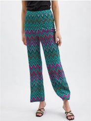 Orsay Spodnie w kolorze turkusowo-różowym rozmiar: M. Czerwone spodnie materiałowe Orsay, m, bez wzorów, z materiału, z podwyższonym stanem. Za 78.99 zł.