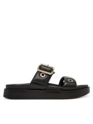 Inuikii Klapki Tilda Buckle 1004.003.0631 Czarny. Czarne klapki Inuikii, bez wzorów, ze skóry, bez obcasa. Za 899.99 zł.