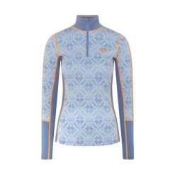 Damski sweter 1/2 zip Kari Traa Anna. Niebieskie swetry Kari Traa, na zimę, bez wzorów, bez ramiączek. Za 537.50 zł.