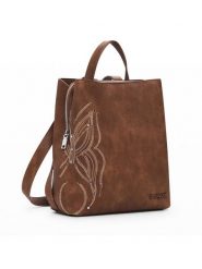 Desigual Plecak Goodall Sumy 25SAKP07 Brązowy. Brązowe plecaki Desigual, bez wzorów, ze skóry. Za 189.99 zł.