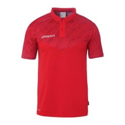 Polo Uhlsport Progressive 28. Białe koszulki polo Uhlsport, bez wzorów, bez kołnierzyka, bez ramiączek. Za 175.65 zł.