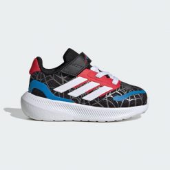 Kapcie ADIDAS RUNFALCON SPIDER-MA Czarny. Białe obuwie domowe Adidas, bez wzorów, z syntetyku, bez zapięcia. W wyprzedaży za 161.10 zł.