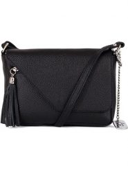 Anna Morellini Skórzana torebka "Lola" w kolorze czarnym - 24 x 18 x 6 cm rozmiar: onesize. Czarne torby na ramię Anna Morellini, bez wzorów, z materiału, na ramię, bez dodatków. Za 173.99 zł.