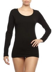 COTONELLA Koszulka w kolorze czarnym rozmiar: M. Czarne bluzki COTONELLA, m, bez wzorów, bez kołnierzyka, bez ramiączek. Za 52.42 zł.