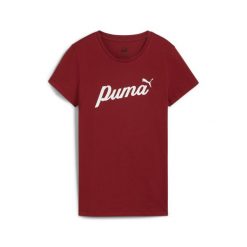 Damska koszulka ESS+ Script PUMA Intense Red. Czerwone bluzki Puma, bez wzorów, bez ramiączek, na jogę i pilates. Za 90.00 zł.