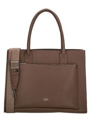 Charm Torebka w kolorze brązowym - 40 x 32 x 13 cm rozmiar: onesize. Brązowe torby na laptopa Charm, bez wzorów, z materiału, na ramię. Za 171.28 zł.