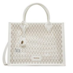 Torebka Badura. Białe shopper Badura, bez wzorów, bez dodatków. Za 299.99 zł.