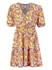 Sublevel Sukienka ze wzorem rozmiar: M/L. Sukienki Sublevel, l, bez wzorów, bez kołnierzyka, bez ramiączek, midi, rozkloszowane. Za 70.41 zł.