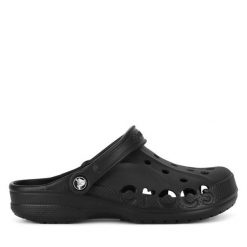 Klapki Crocs. Czarne klapki Crocs, bez wzorów, bez obcasa. Za 199.99 zł.