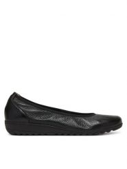 Caprice Baleriny 9-22161-44 Czarny. Czarne baleriny Caprice, bez wzorów, ze skóry, bez obcasa. Za 265.99 zł.