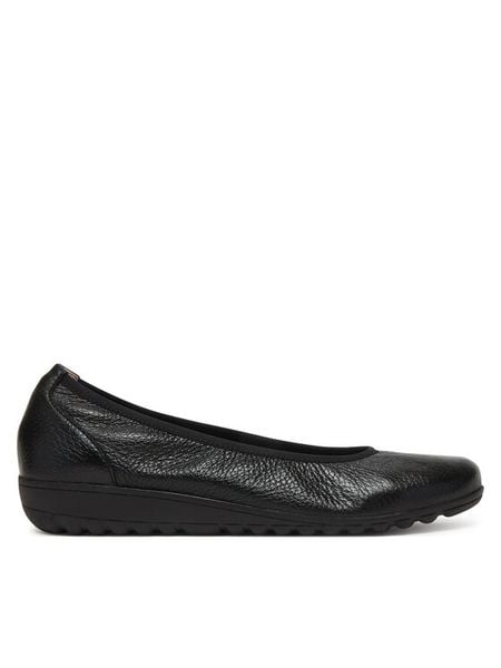 Caprice Baleriny 9-22161-44 Czarny. Czarne baleriny Caprice, bez wzorów, ze skóry, bez obcasa. Za 265.99 zł.