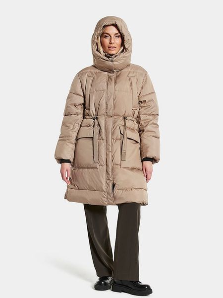 Didriksons Płaszcz pikowany "Rind" w kolorze beżowym rozmiar: 40/42. Brązowe płaszcze Didriksons, bez wzorów, bez kaptura. Za 405.05 zł.