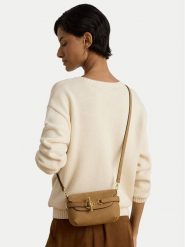 LAUREN RALPH LAUREN Torebka 431P18466001 Brązowy jasny. Brązowe listonoszki Lauren Ralph Lauren, bez wzorów, z nubiku, bez dodatków. Za 1,299.00 zł.