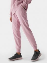 4F Spodnie dresowe 4FWSS24TTROF606 Różowy Regular Fit. Czerwone spodnie dresowe 4f, xs, bez wzorów, z bawełny. Za 79.99 zł.