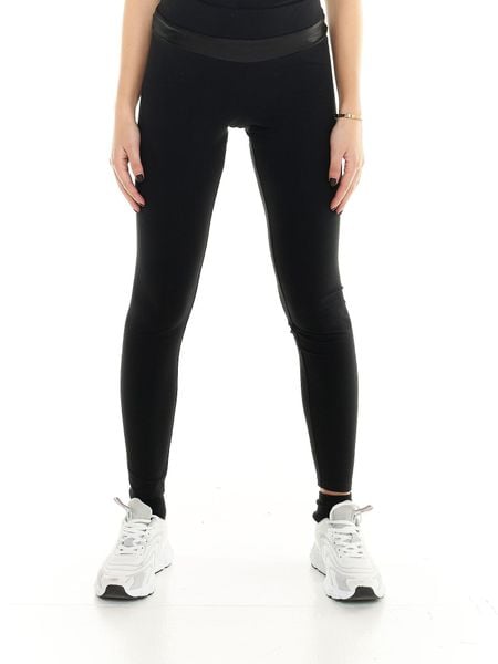 Legginsy na co dzień na siłownię. Czarne legginsy LEONE 1947 APPAREL, xs, bez wzorów, z gumy. Za 63.11 zł.
