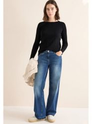 Cecil Koszulka w kolorze czarnym rozmiar: L. Czarne bluzki Cecil, l, bez wzorów, z bawełny, bez kołnierzyka, bez ramiączek. Za 87.40 zł.