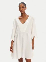Banana Moon Sukienka letnia Agathe Holidays LHN10 Biały Loose Fit. Białe sukienki Banana Moon, na lato, m, bez wzorów, z wiskozy, bez kołnierzyka, bez ramiączek. Za 409.99 zł.