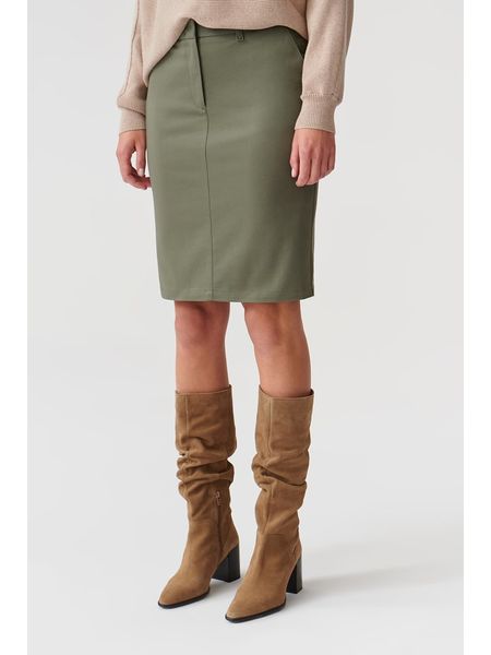 TATUUM Spódnica w kolorze khaki rozmiar: 44. Brązowe spódnice Tatuum, bez wzorów, z bawełny, midi. Za 118.84 zł.