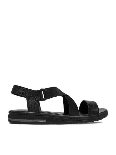 Lasocki Sandały CEO-WI23-MALTA-01 Czarny. Czarne sandały Lasocki, bez wzorów, ze skóry, bez obcasa, na płaskiej podeszwie, bez zapięcia. Za 149.99 zł.