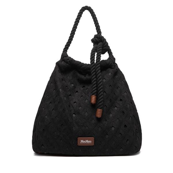 Torebka Max Mara. Czarne torebki klasyczne Max Mara, bez wzorów, bez dodatków. Za 751.99 zł.