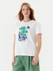 United Colors Of Benetton T-Shirt 3BL0D10AK Biały Regular Fit. Białe t-shirty United Colors of Benetton, s, bez wzorów, z bawełny, bez kołnierzyka, bez ramiączek. Za 79.99 zł.