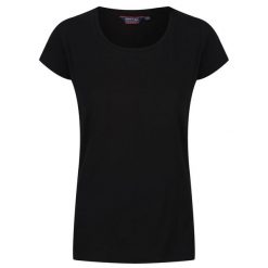 T-shirt Damski Carlie. Czarne t-shirty Regatta, l, bez wzorów, bez kołnierzyka, bez ramiączek. Za 54.99 zł.