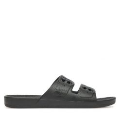 Klapki Freedom Moses. Czarne klapki Freedom Moses, bez wzorów, bez obcasa. Za 189.99 zł.