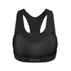 Biustonosz dla kobiet Givova Eco. Czarne bielizna sportowa Givova, l, bez wzorów, z tkaniny. Za 245.99 zł.