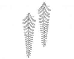 Kolczyki z białego złota z diamentami - 4,03 ct - próba 750. Białe kolczyki Apart, z diamentem, złote. Za 57,990.00 zł.