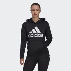 Bluza z dużym logo adidas Aeroready. Białe bluzy Adidas, xs, bez wzorów, z materiału, bez kaptura. Za 215.99 zł.