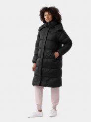 4F Płaszcz zimowy 4FAW23TDJAF238 Czarny Regular Fit. Czarne płaszcze 4f, na zimę, xl, bez wzorów, z syntetyku, bez kaptura. Za 599.99 zł.