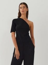 Someday Bluzka w kolorze czarnym rozmiar: 42. Czarne bluzki someday., bez wzorów, bez kołnierzyka, bez ramiączek. Za 118.56 zł.