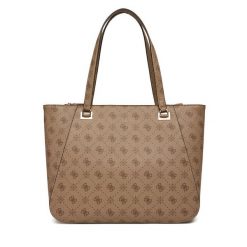 Torebka Guess. Brązowe shopper Guess, z aplikacjami, bez dodatków. Za 799.99 zł.