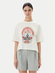 JDY T-Shirt Carla 15341561 Biały Regular Fit. Białe t-shirty JDY, l, bez wzorów, z bawełny, bez kołnierzyka, bez ramiączek. Za 69.99 zł.