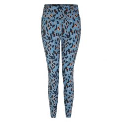Damskie Legginsy Z Nadrukiem Lamparta Z Recyklingu. Niebieskie legginsy Dare 2b, bez wzorów. Za 75.99 zł.