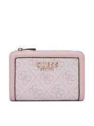 Guess Portfel Lindsey Slg SWSG97 49156 Różowy. Czerwone portfele Guess, z aplikacjami, ze skóry. Za 237.99 zł.