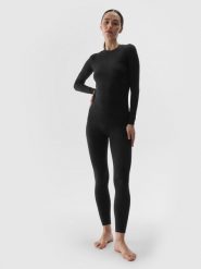 4F Bielizna termoaktywna bezszwowa (dół) damska - czarna M/L. Czarna bielizna sportowa 4f, l, bez wzorów, z elastanu. Za 149.99 zł.