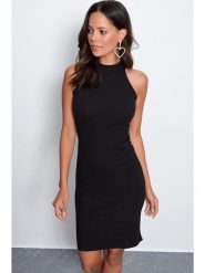 Cool & Sexy Sukienka w kolorze czarnym rozmiar: L. Czarne sukienki Cool & Sexy, l, bez wzorów, bez kołnierzyka, bez ramiączek, midi. Za 52.99 zł.