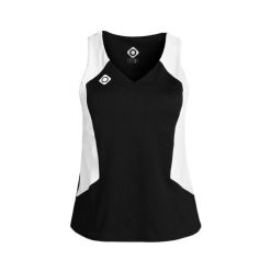 Koszulka Texas Padel – elastyczna, oddychająca i szybkoschnąca. Czarne bluzki Izas, bez wzorów, z materiału, sportowe, bez kołnierzyka, bez ramiączek. Za 182.57 zł.