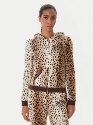 Juicy Couture Bluza JCGAS225012A Beżowy Slim Fit. Brązowe bluzy Juicy Couture, xs, bez wzorów, z bawełny, bez kaptura. Za 499.99 zł.